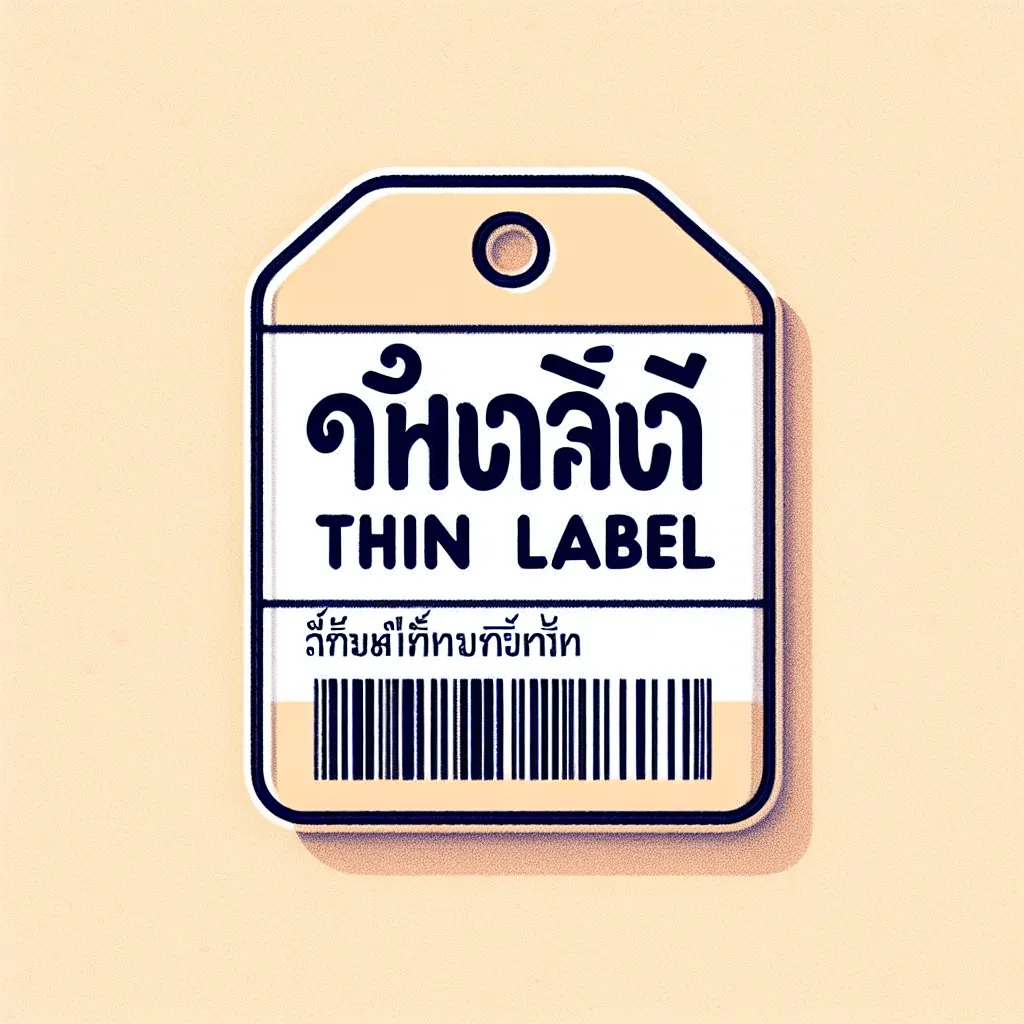 รูปภาพของ ฉลากบาง